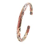 Light Sage Copper Bracelet w/Magnets #775